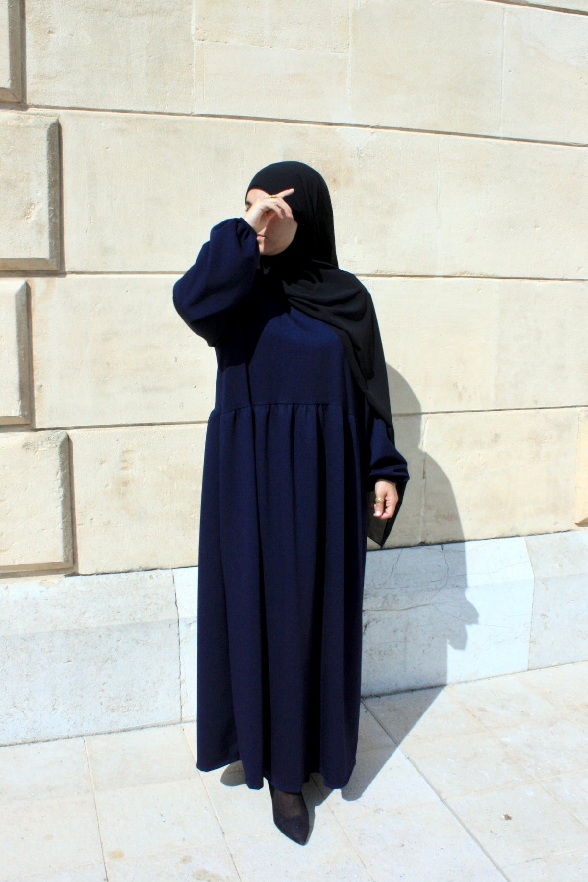 Blue Winter Abaya