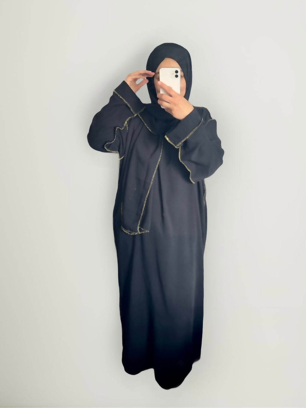 Abaya hijab intégré