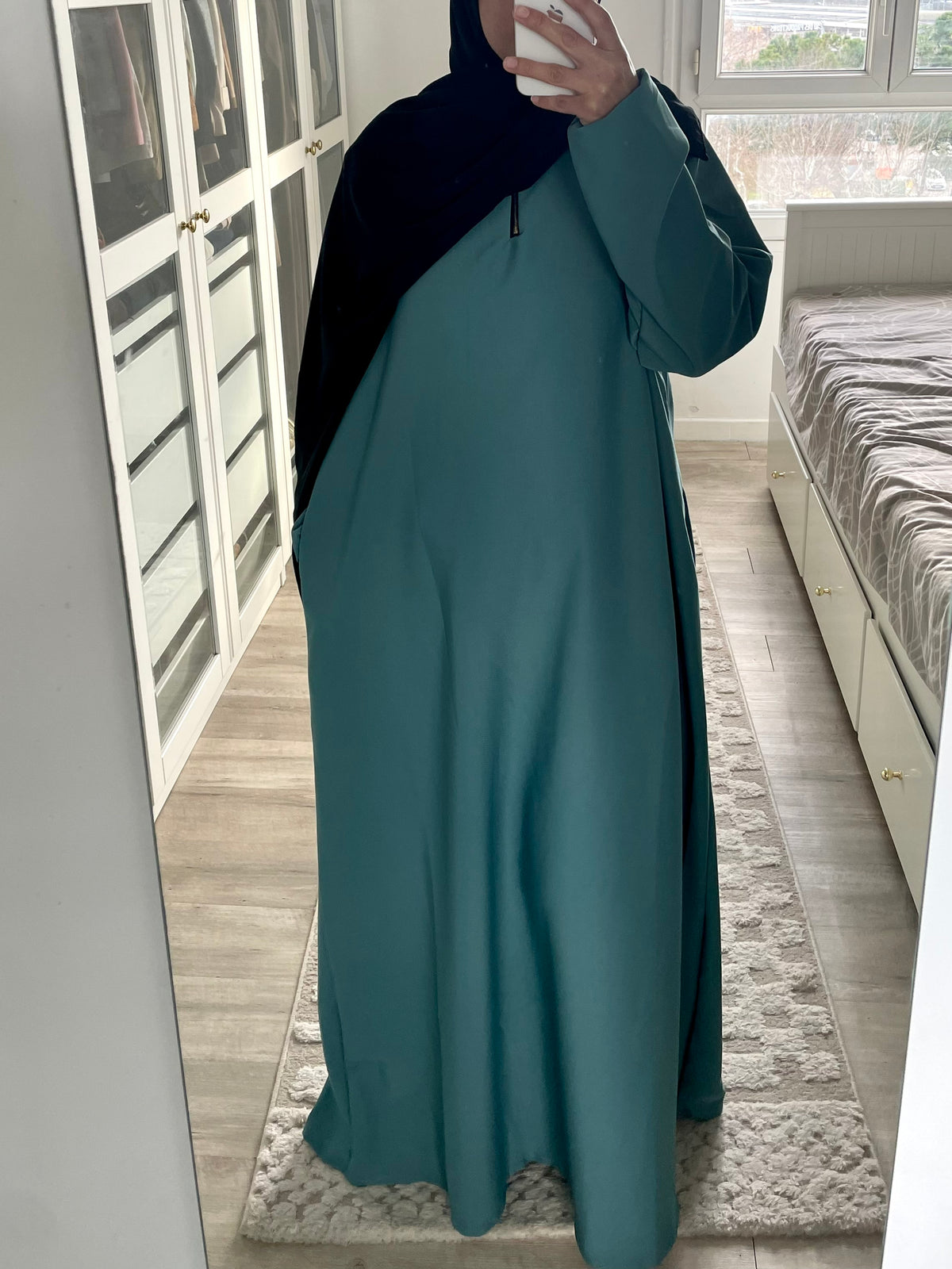 Duck blue El Haya Abaya