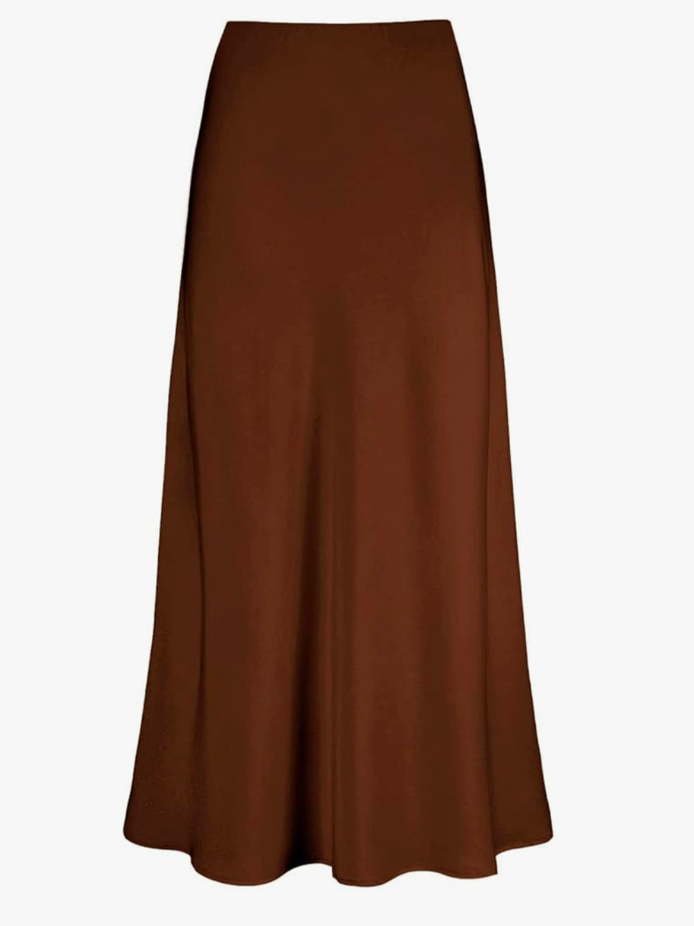 Satin maxi skirt