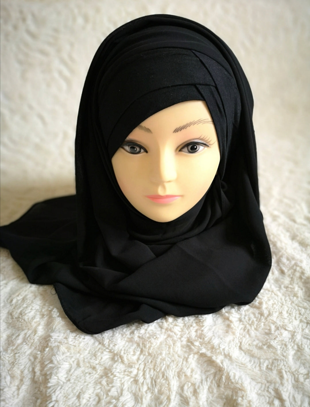 hijab prêt à enfiler noir