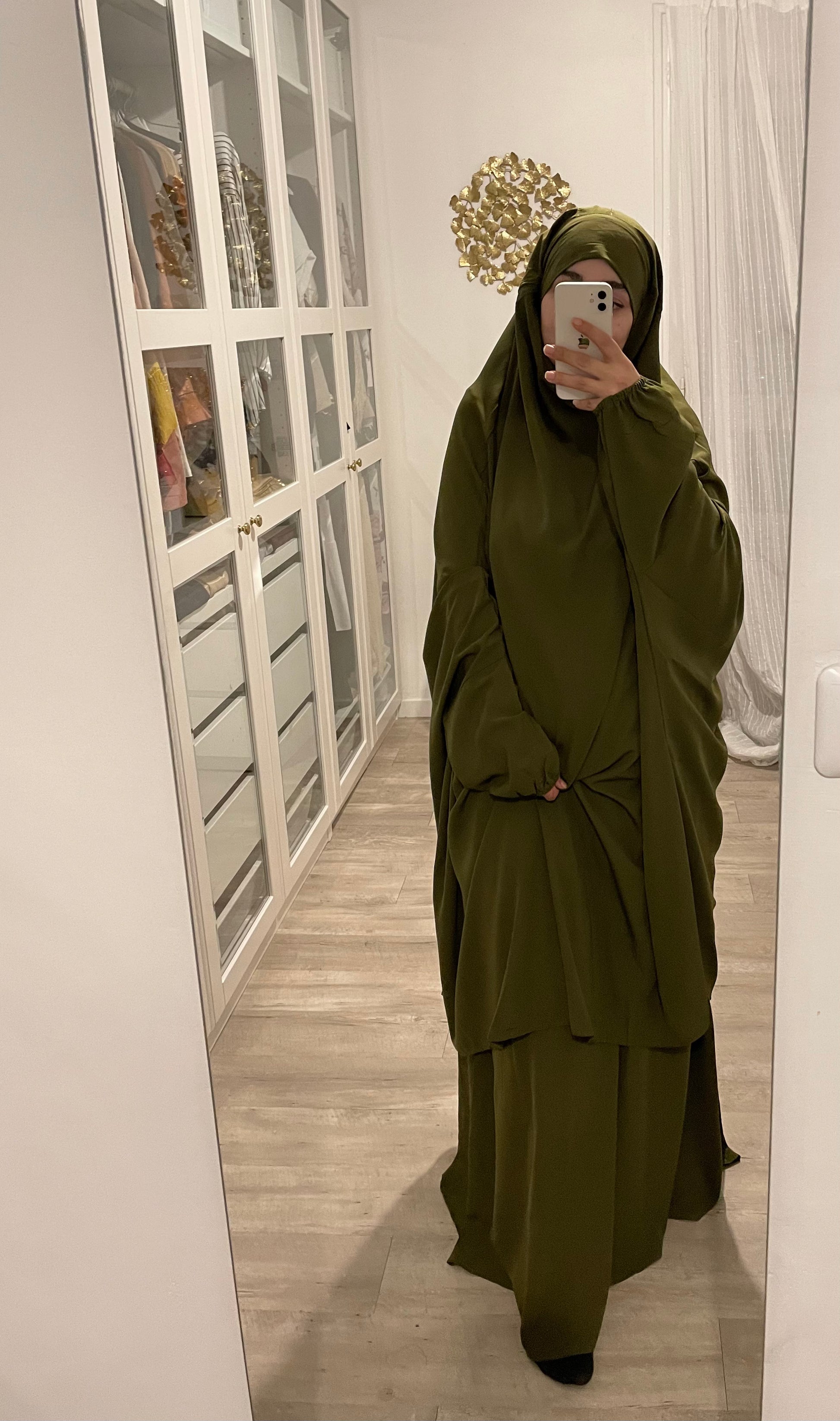 Jilbab Bahia kaki