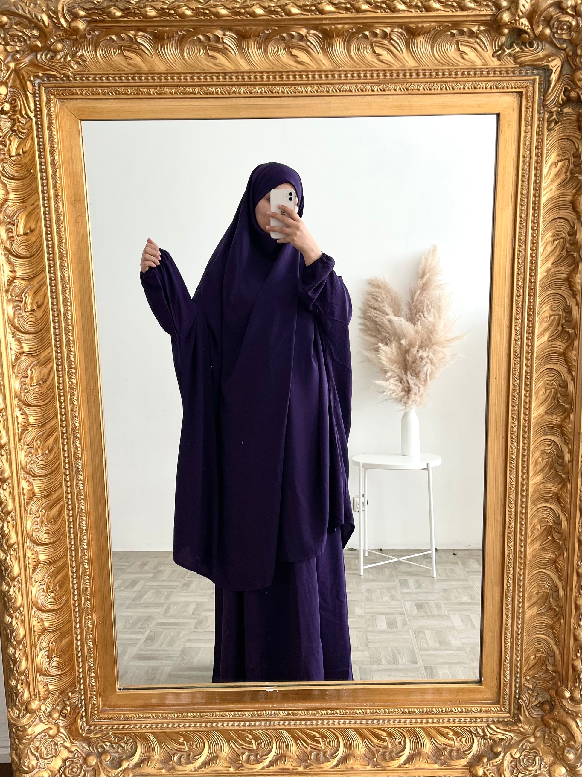 Jilbab Bahia aubergine