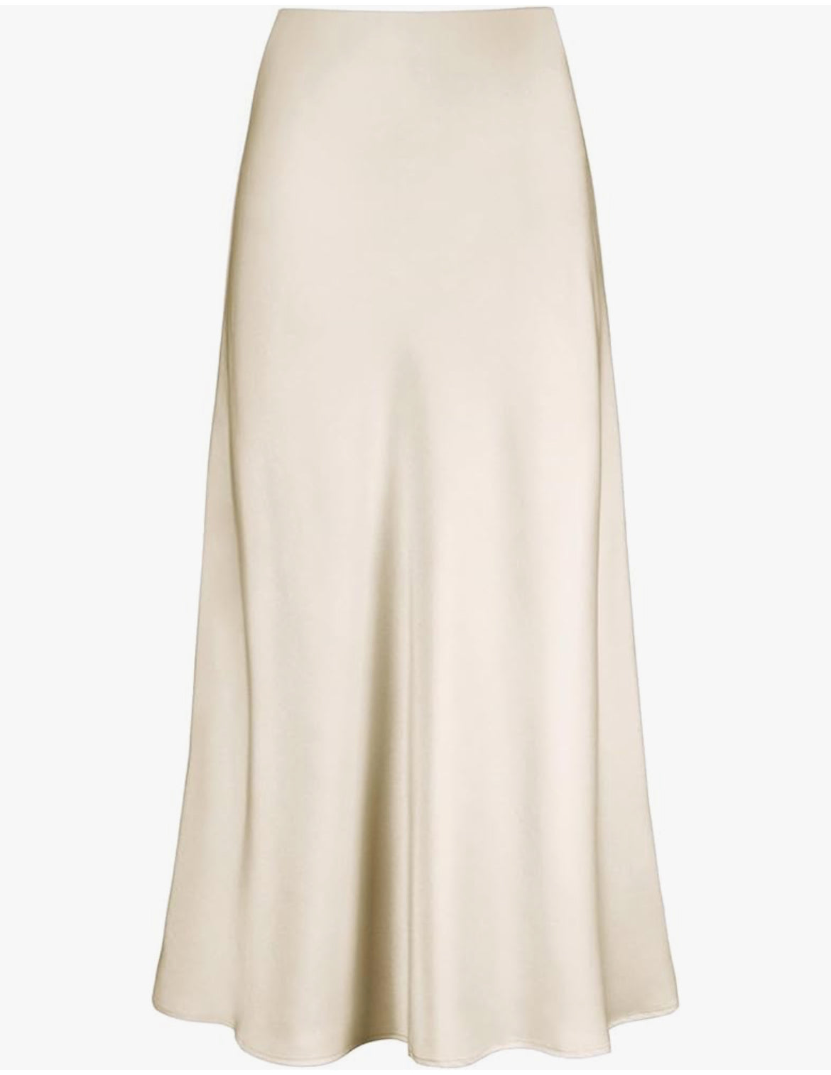 Satin maxi skirt