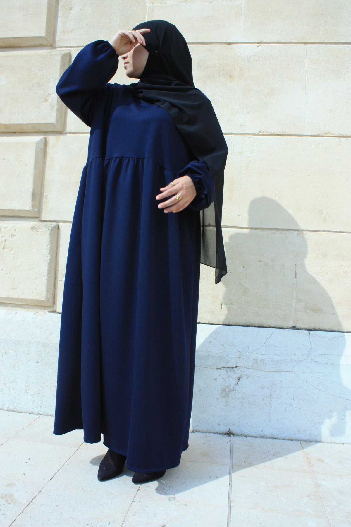 Blue Winter Abaya