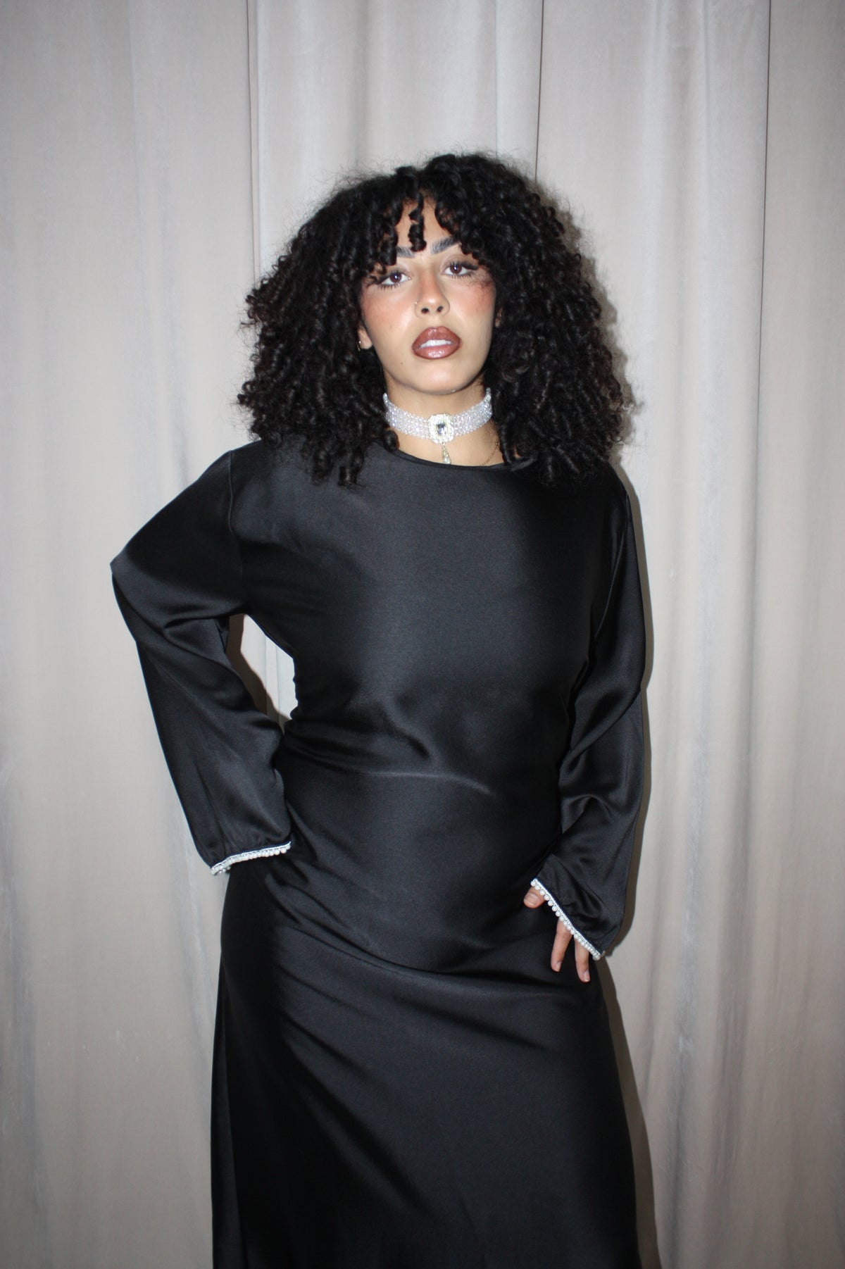 Layali Black Abaya