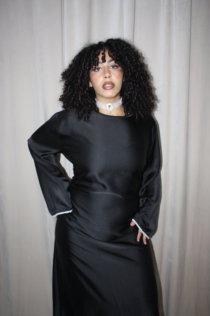 Layali Black Abaya