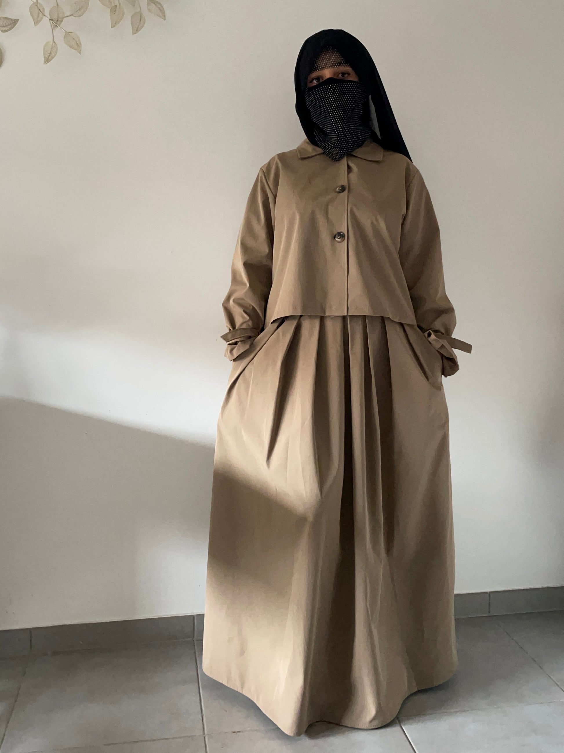 Ensemble Trench taupe