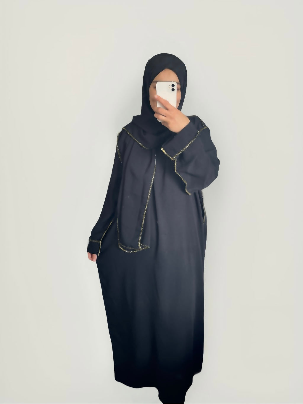 Abaya hijab intégré