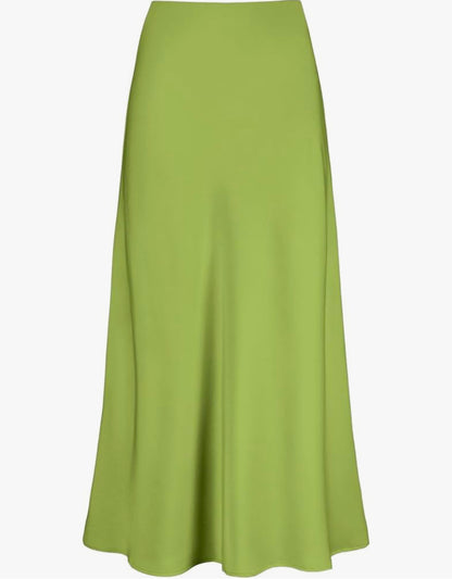 Satin maxi skirt