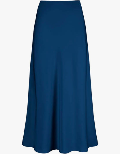 Satin maxi skirt