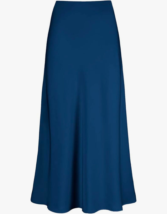 Satin maxi skirt