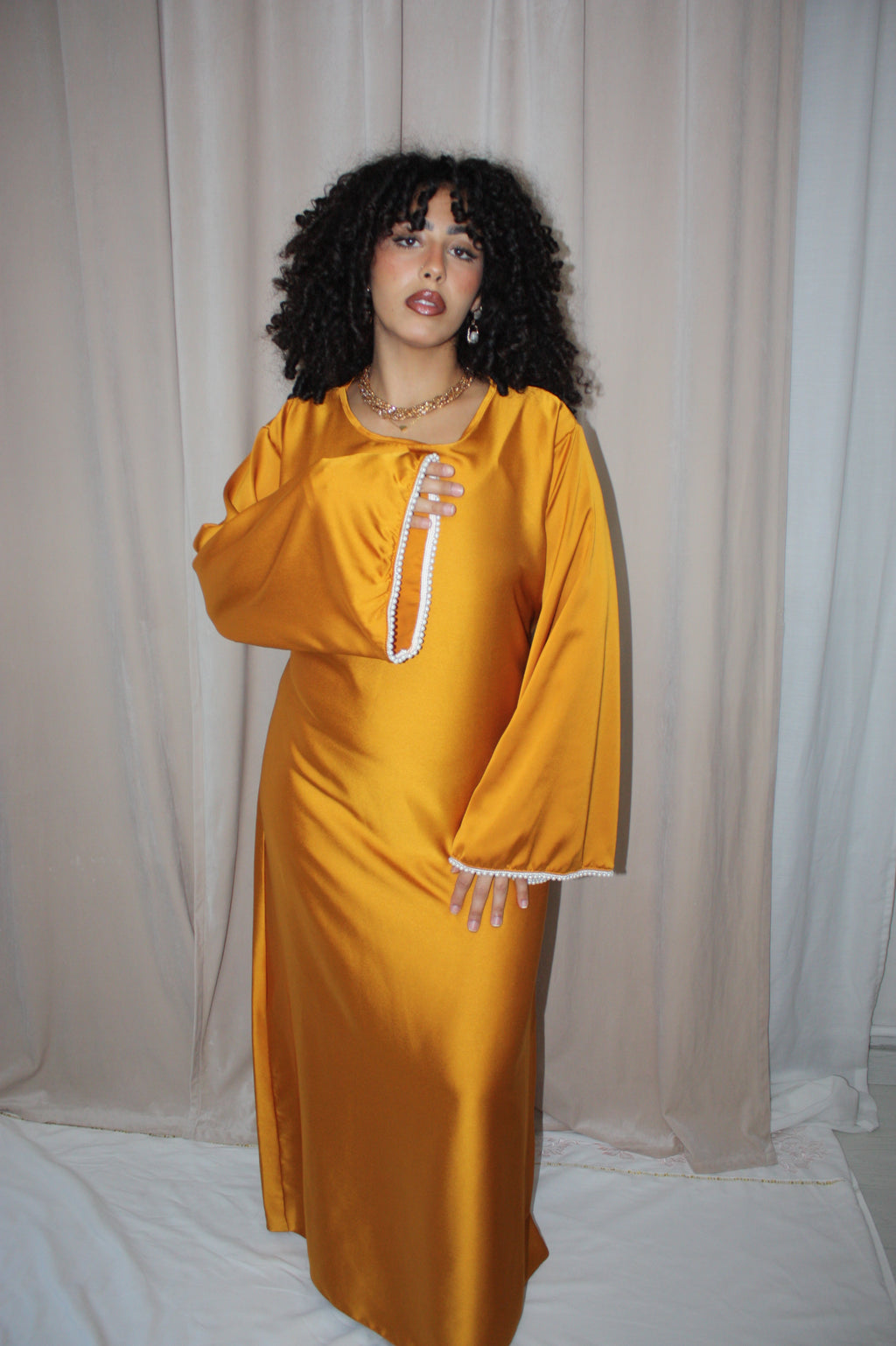 Abaya Layali Ocre