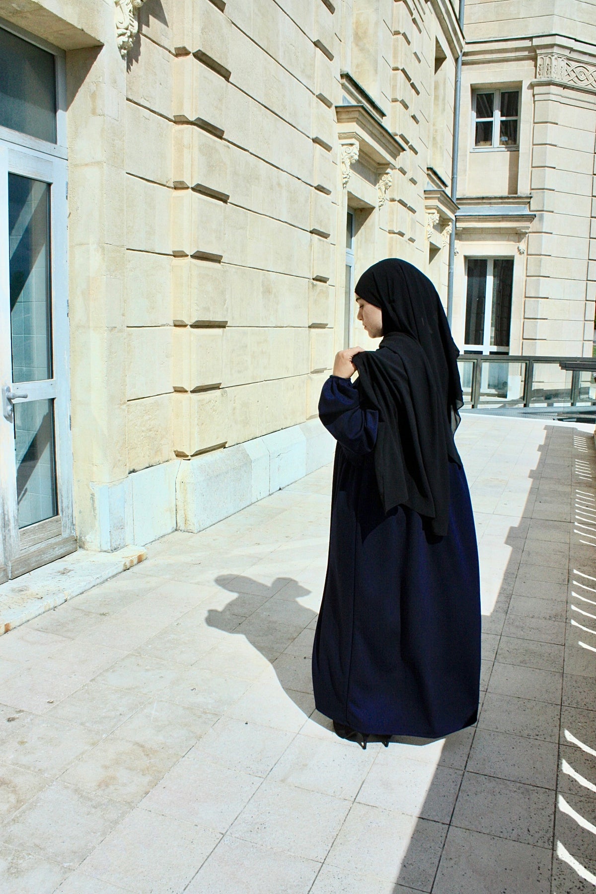 Blue Winter Abaya
