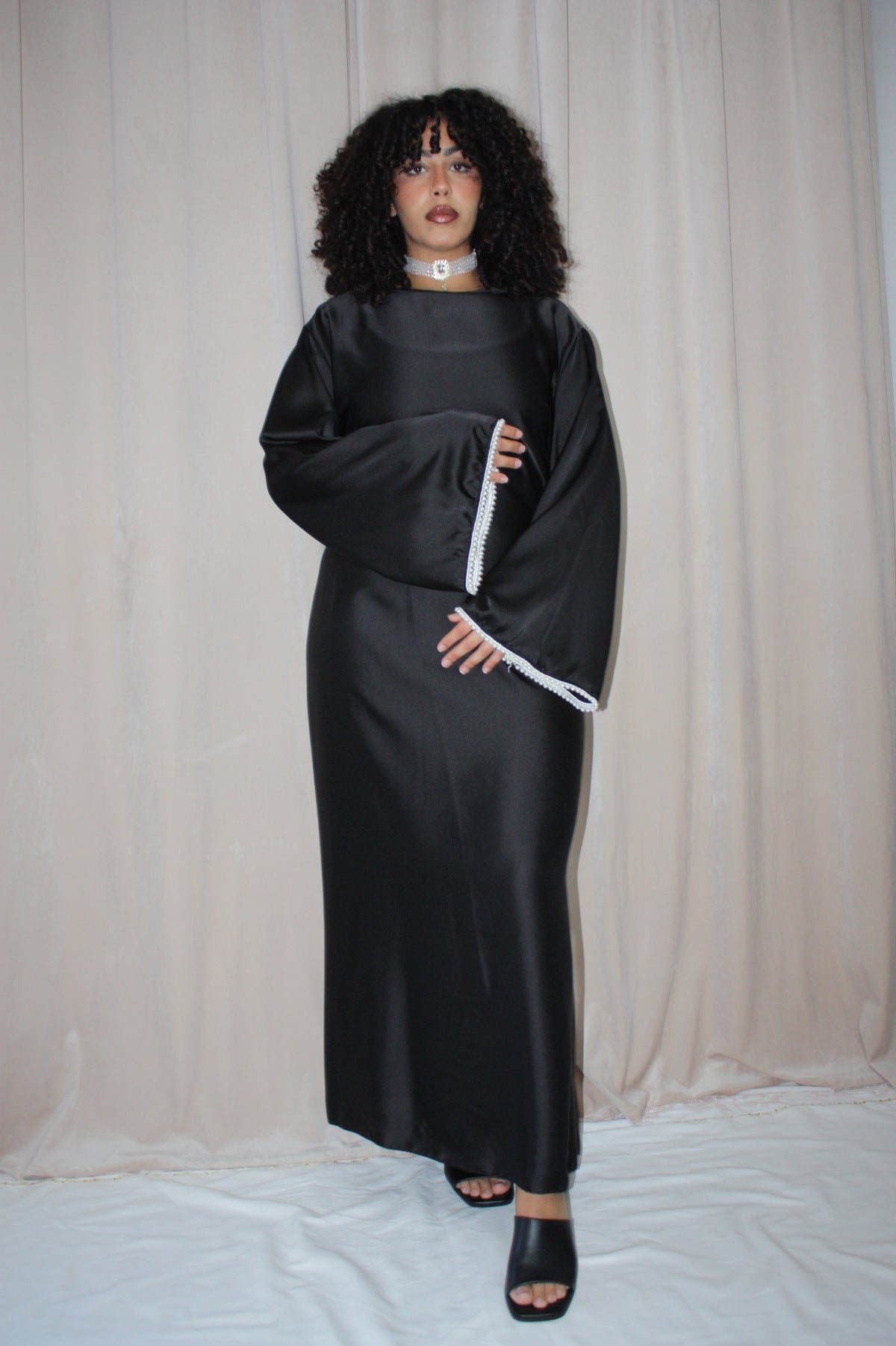 Layali Black Abaya