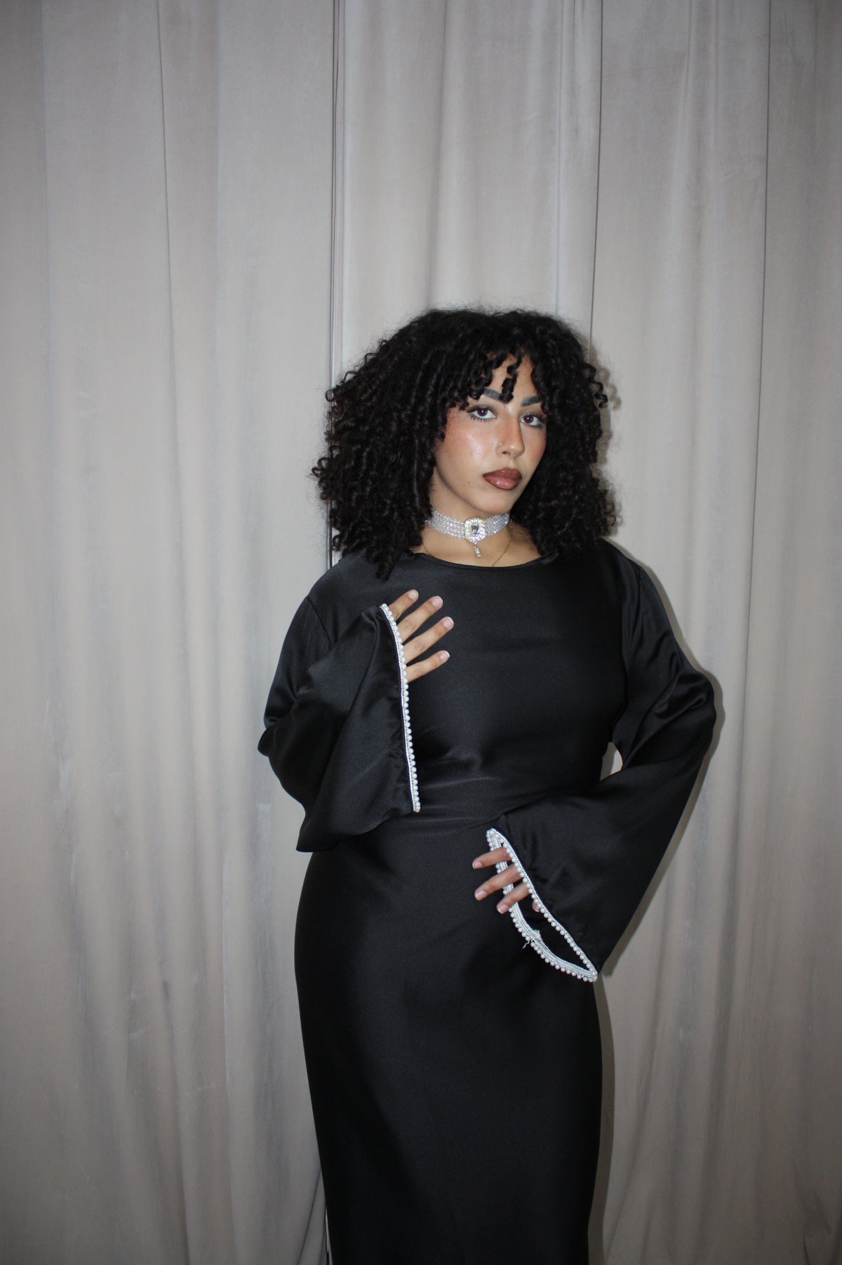 Layali Black Abaya