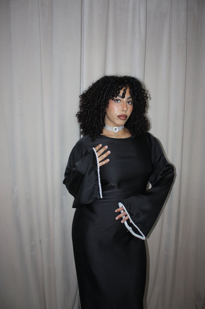 Layali Black Abaya