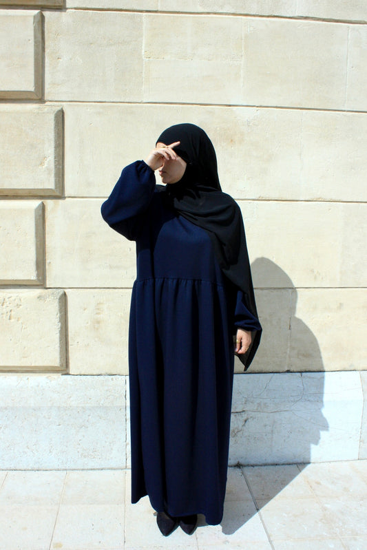 Blue Winter Abaya