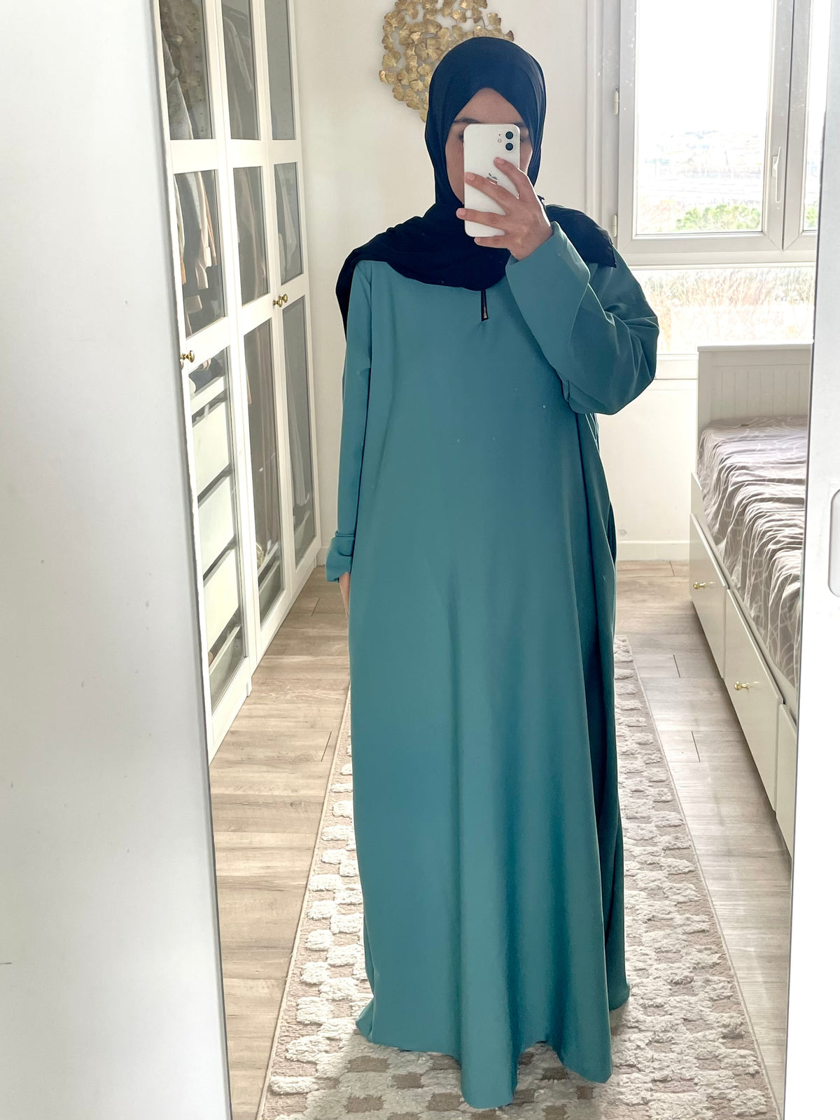 Duck blue El Haya Abaya