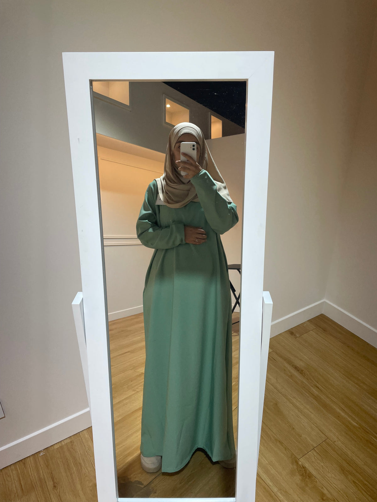 Aqua green El Haya Abaya