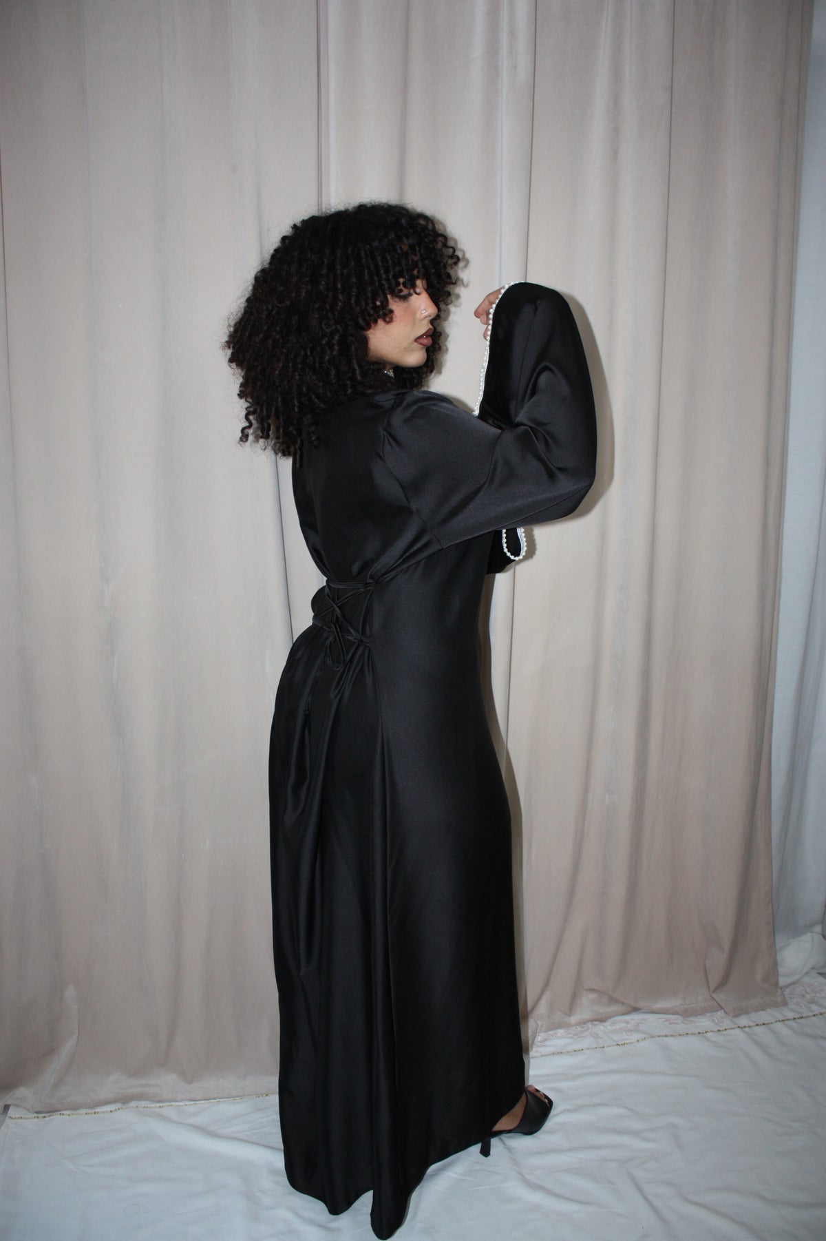 Layali Black Abaya