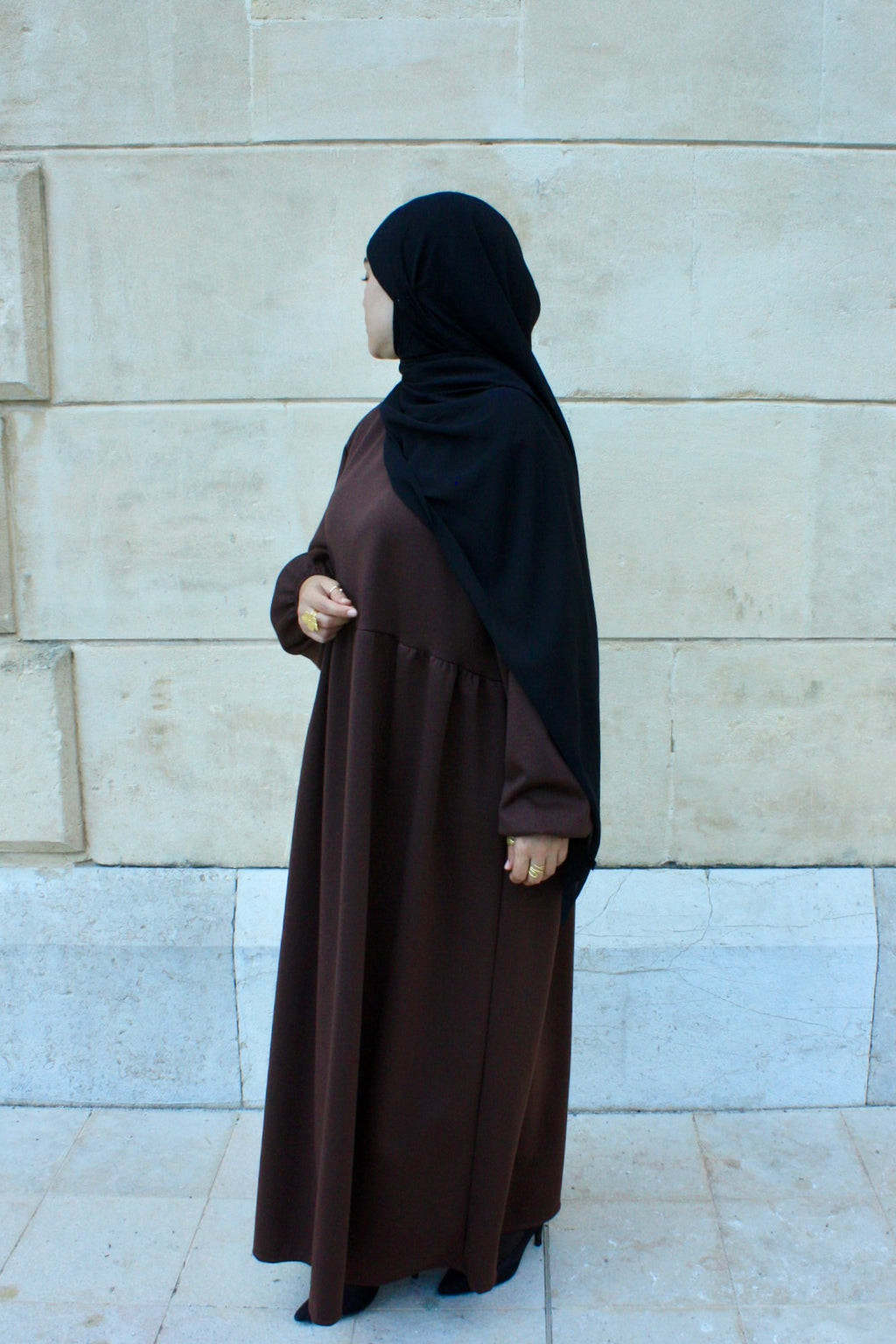 Abaya Winter Brown
