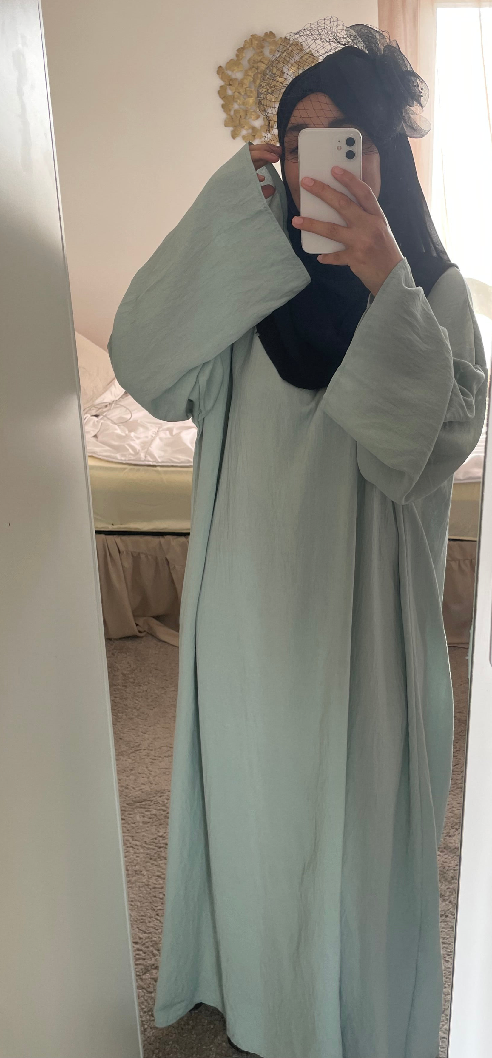 Abaya effet lin