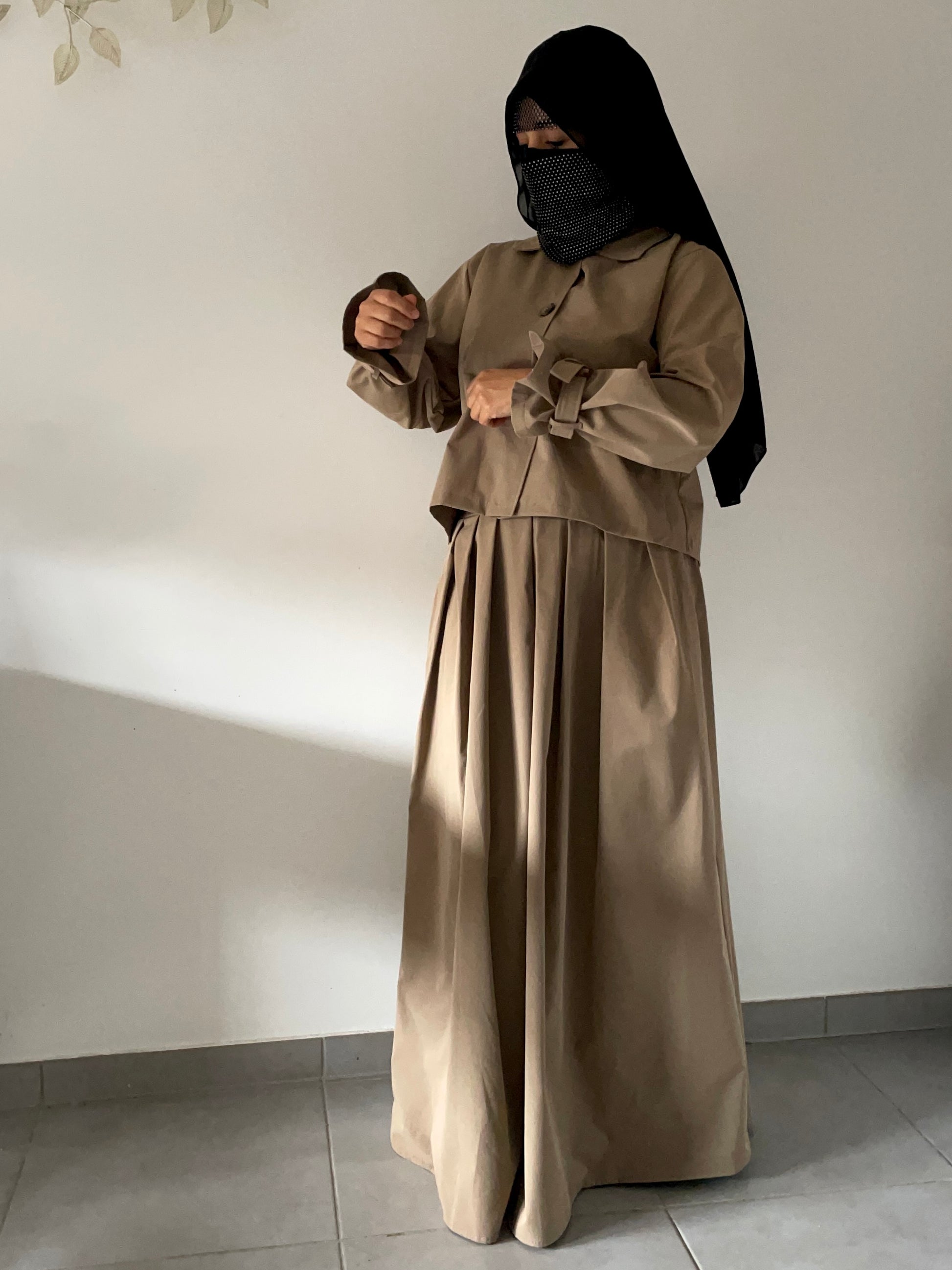 Ensemble Trench taupe