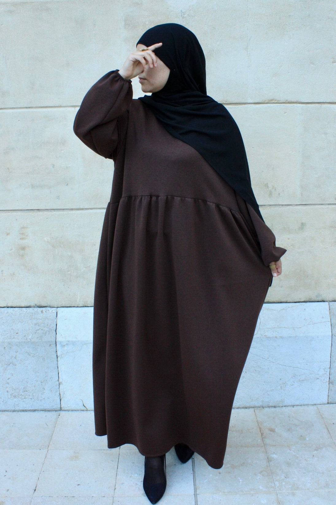 Abaya Winter Brown