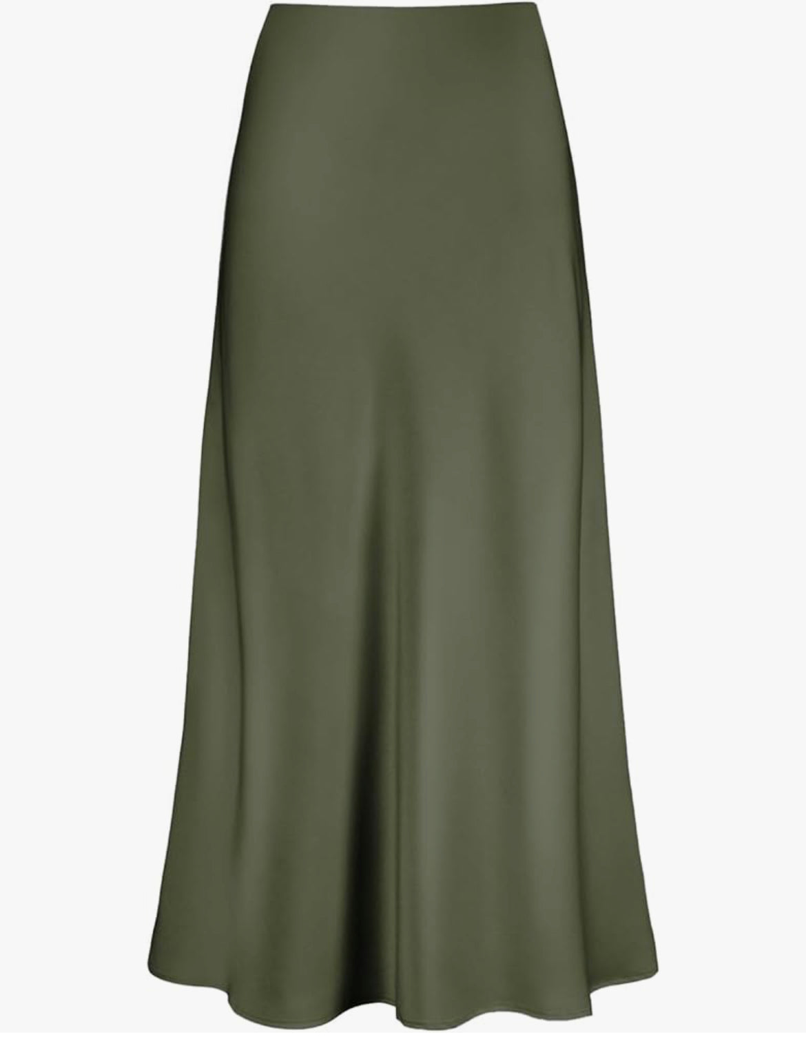 Satin maxi skirt