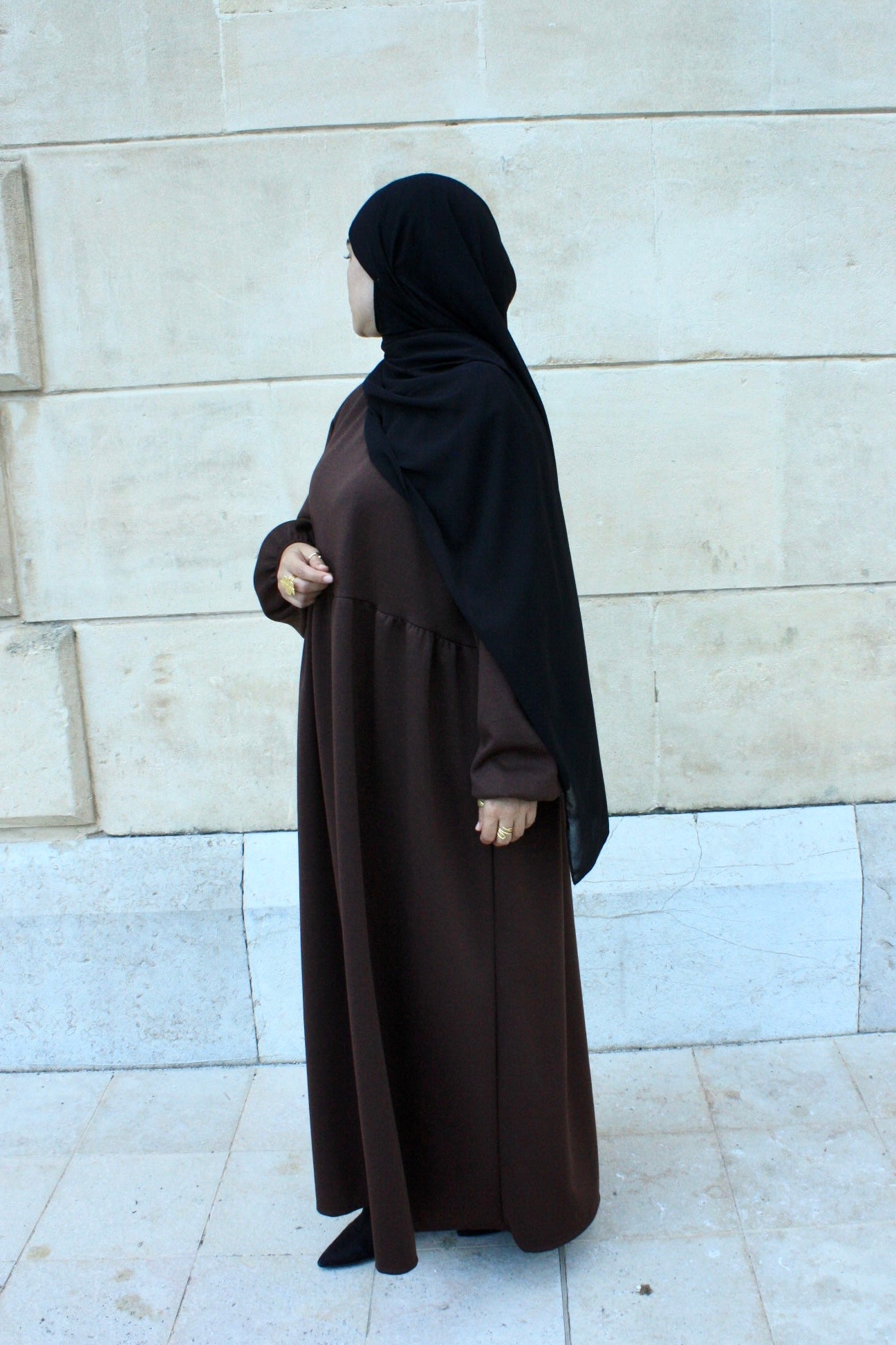 Abaya Winter Brown