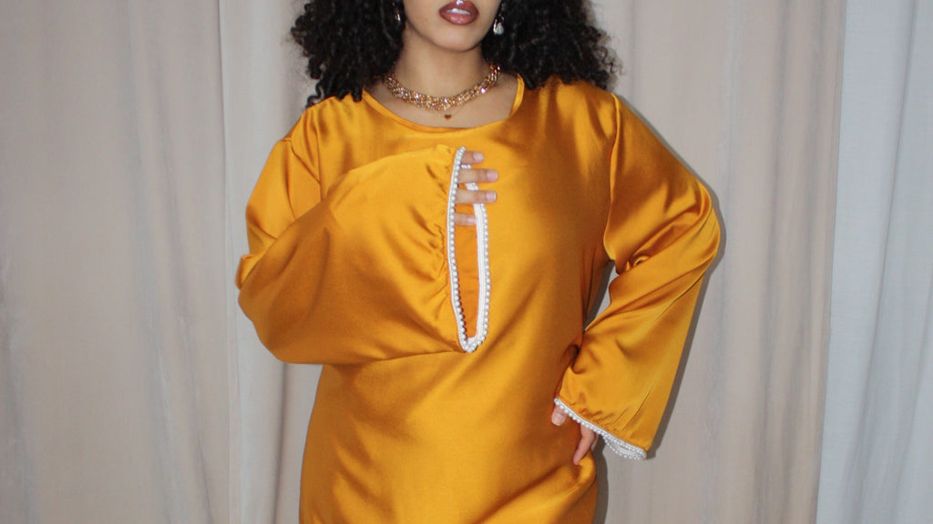 Abaya Layali Ocre