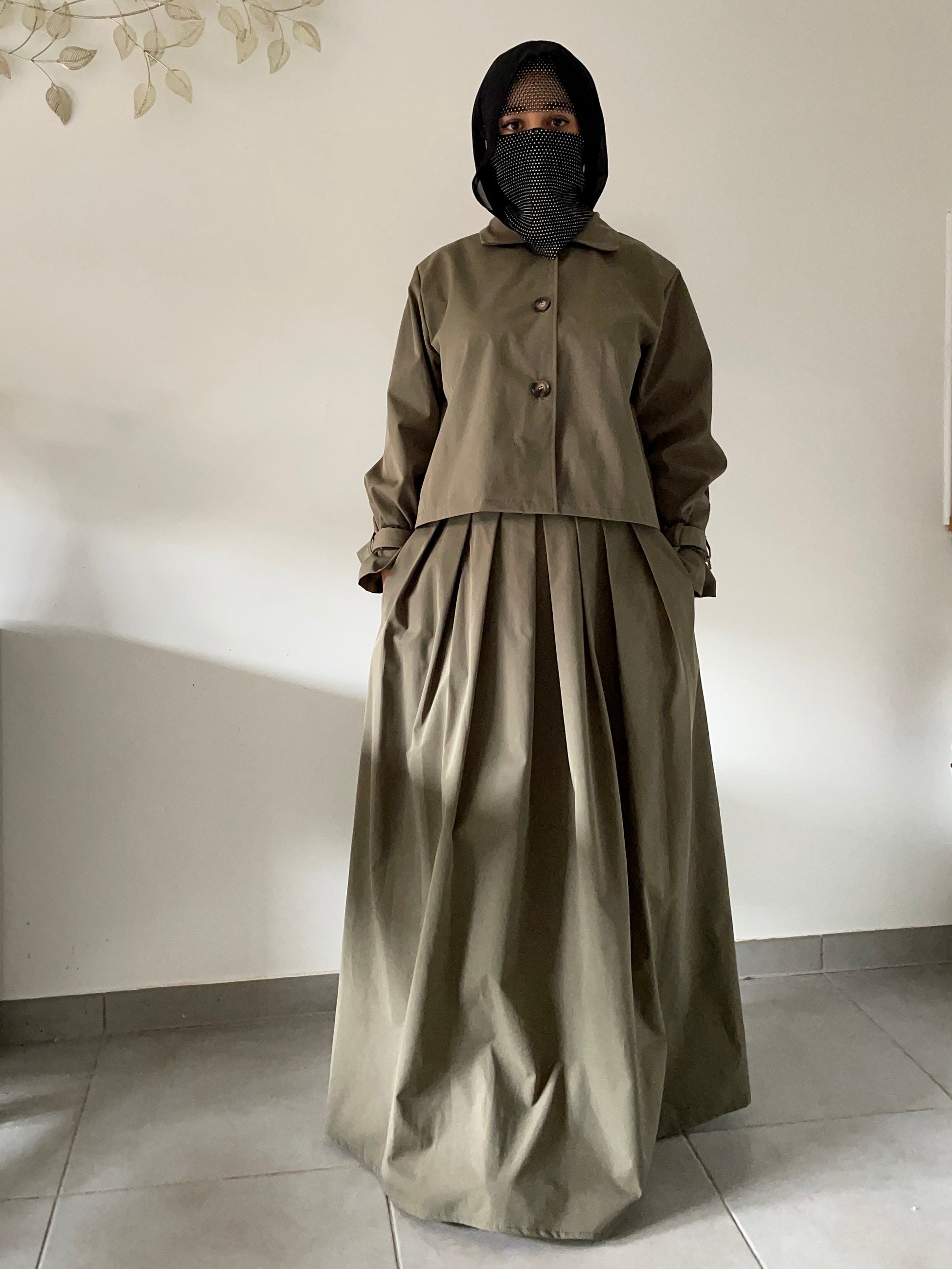 Ensemble Trench kaki