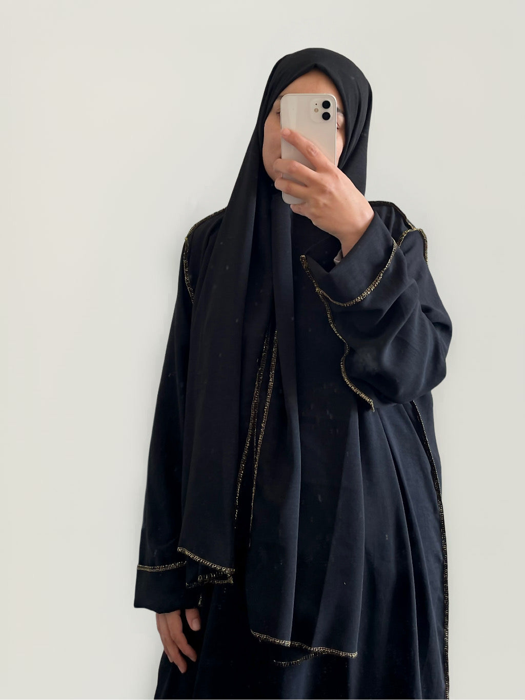 Abaya hijab intégré