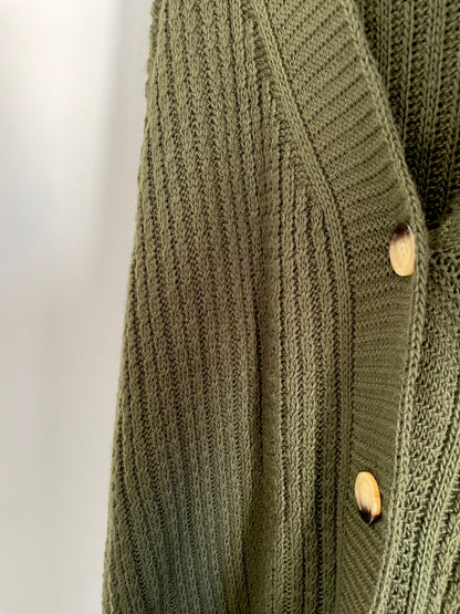 Khaki vest and skirt set