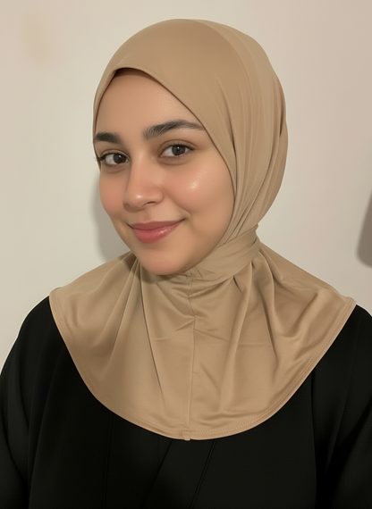 Button-up balaclava hijab