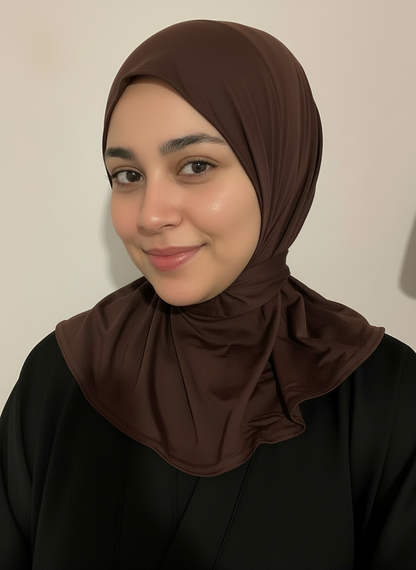 Button-up balaclava hijab