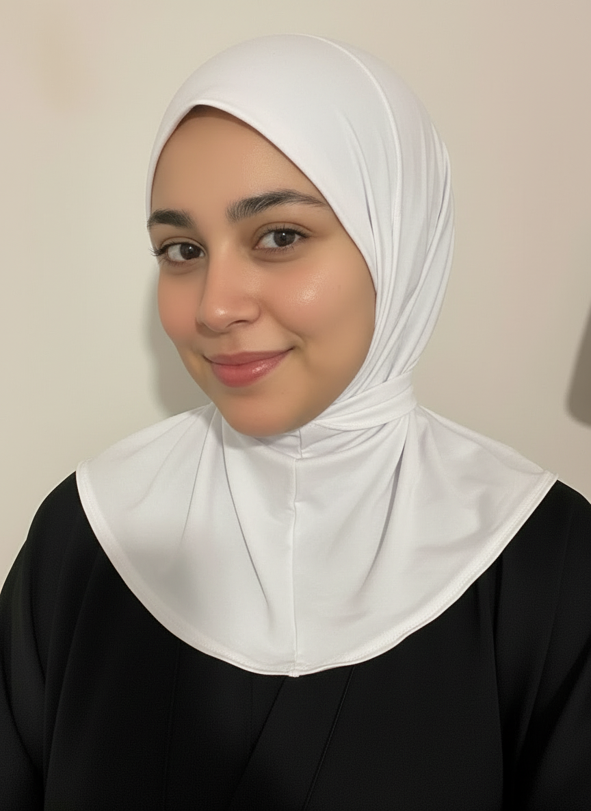 Hijab cagoule à bouton