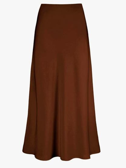 Satin maxi skirt