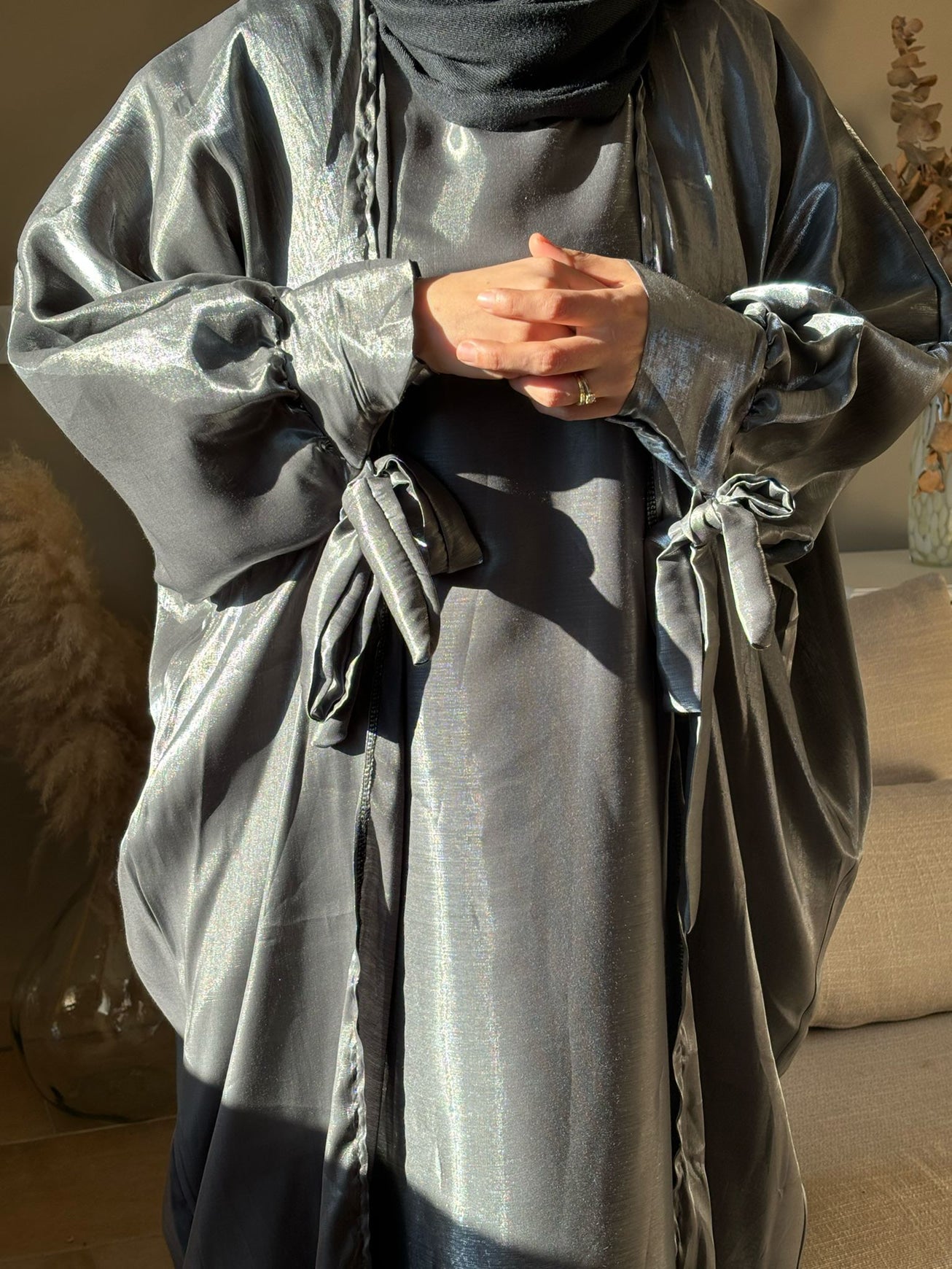Organza set gris