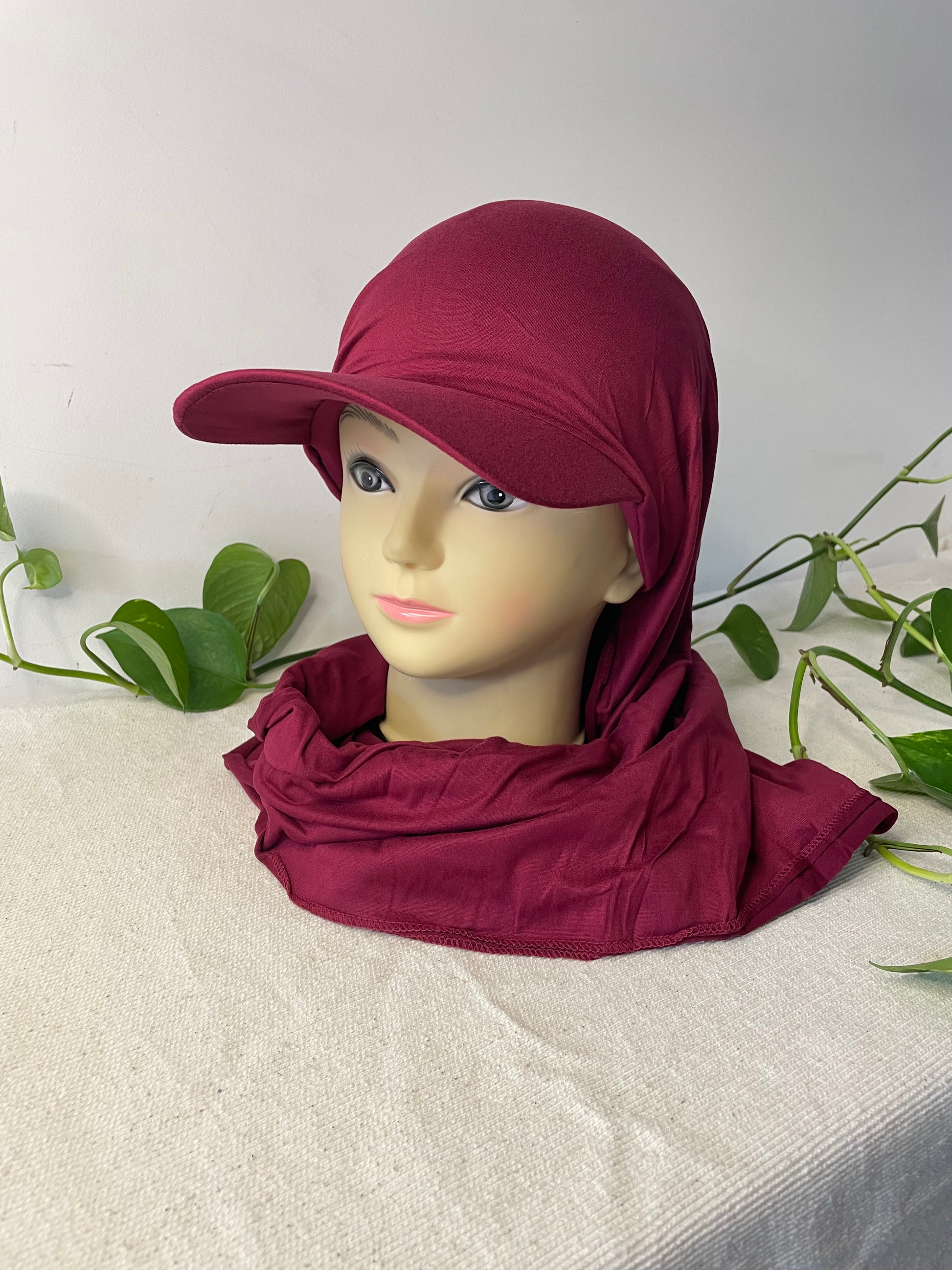 Hijab casquette