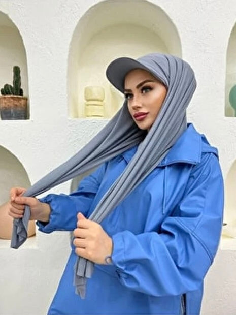 Hijab casquette