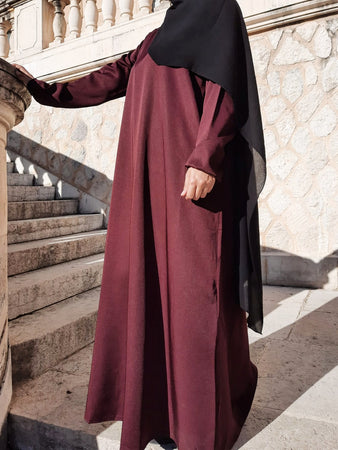 Abaya El Haya bordeaux