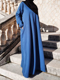 Abaya El Haya bleu