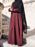 Abaya El Haya bordeaux