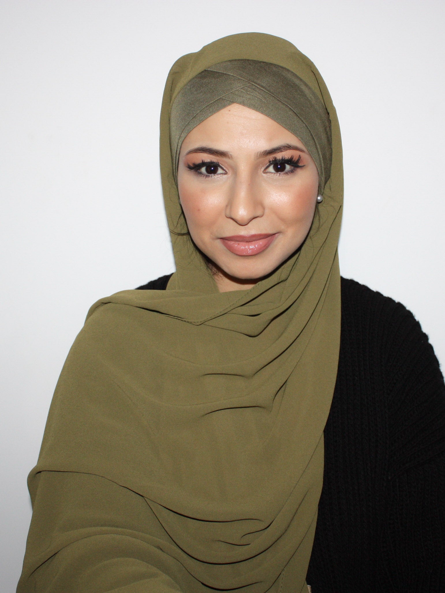 hijab prêt à enfiler kaki