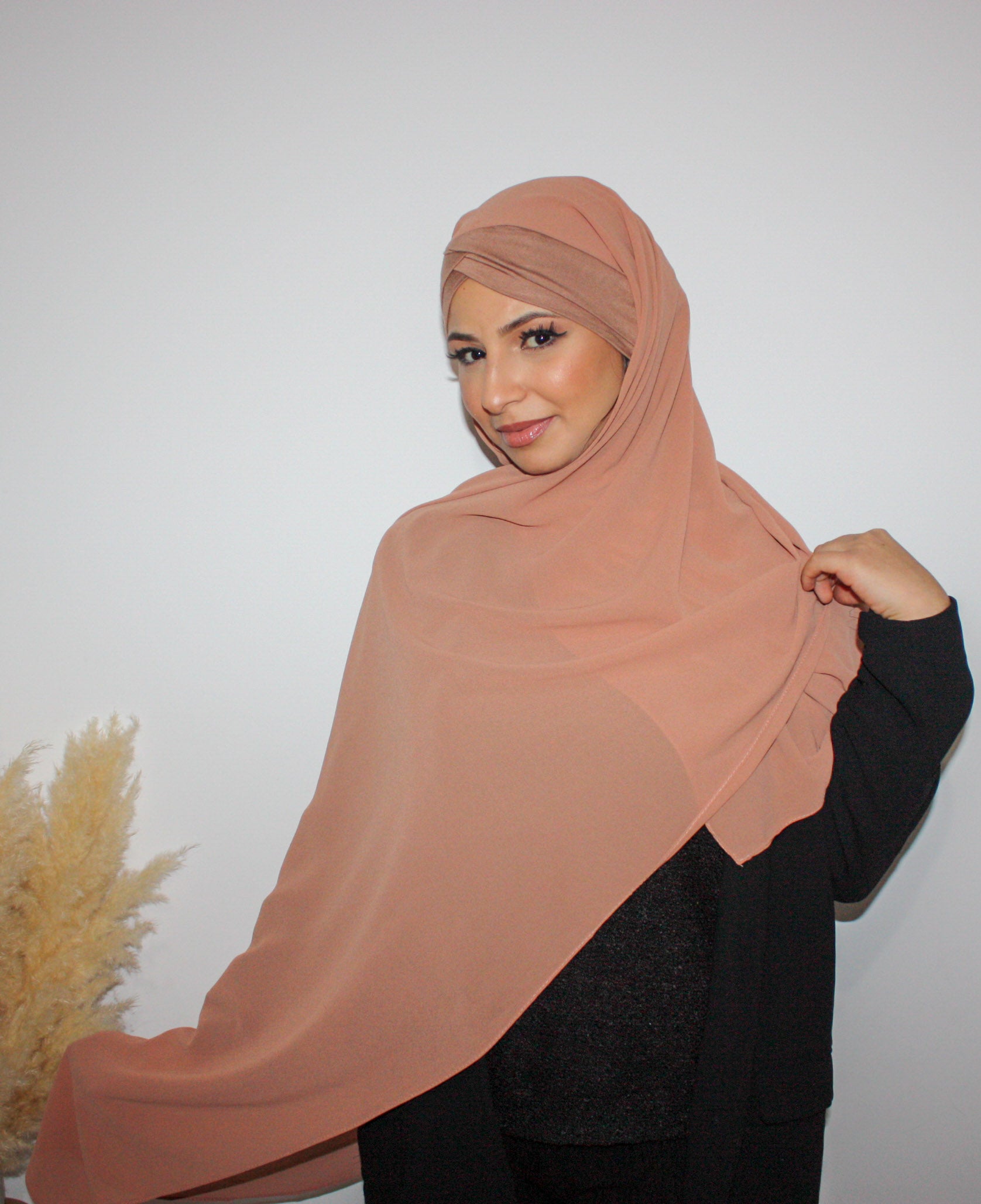 hijab prêt à enfiler nude