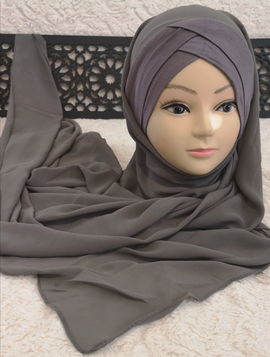 Hijab prêt à enfiler avec bandeau