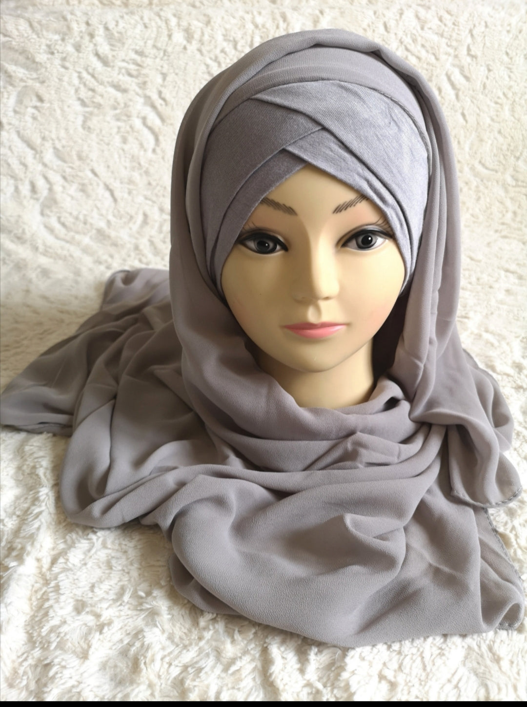 Hijab prêt à enfiler avec bandeau