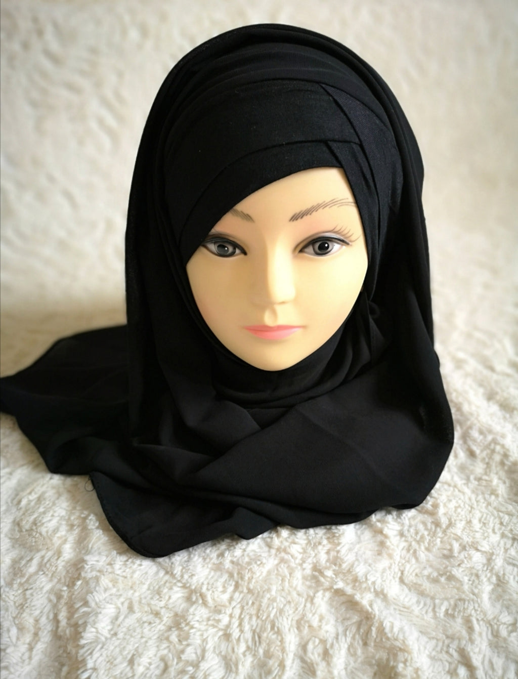 hijab prêt à enfiler noir